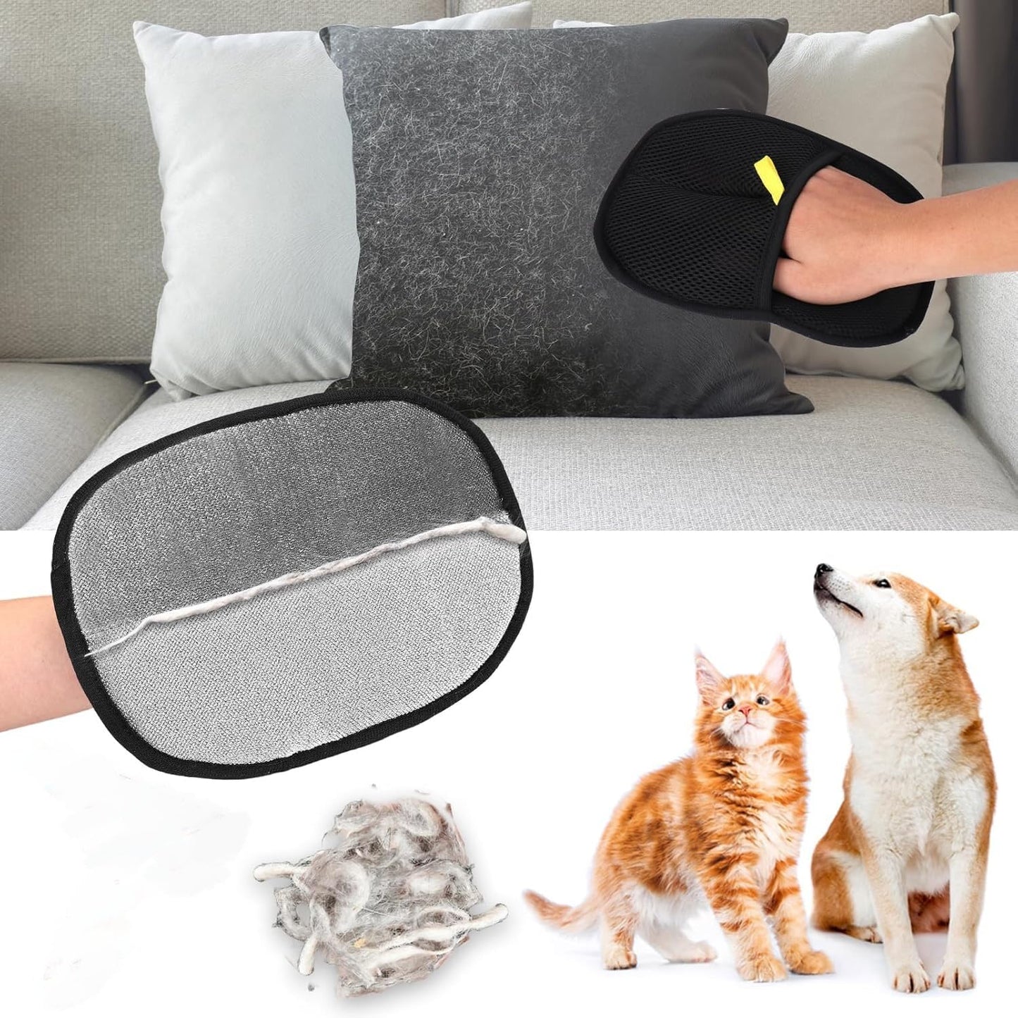 Pet Hair Removal Gloves 2025 Upgrade